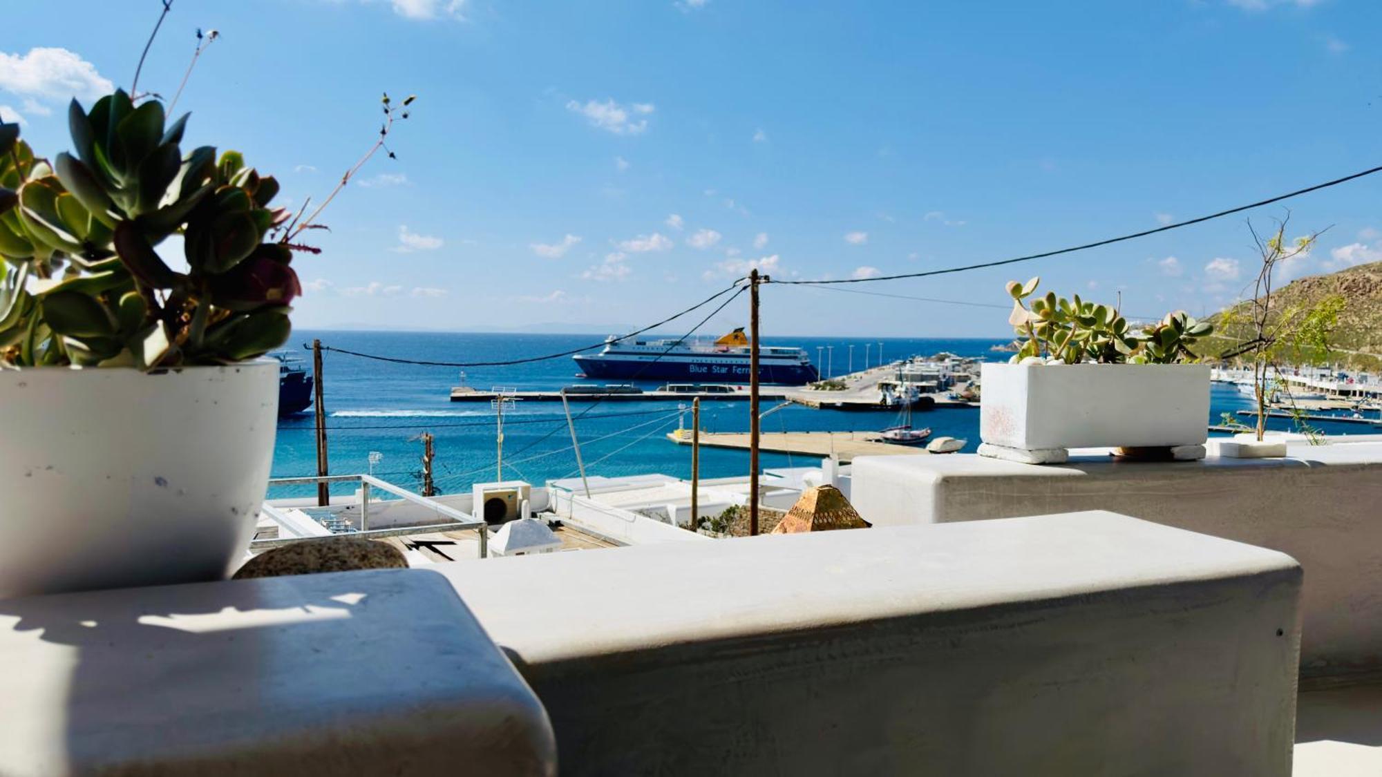 Mykonos Tourlos Nests - Sea View Escape Lägenhet Exteriör bild