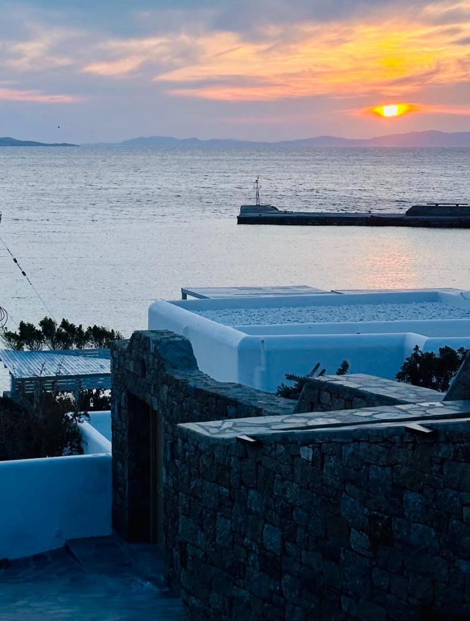 Mykonos Tourlos Nests - Sea View Escape Lägenhet Exteriör bild