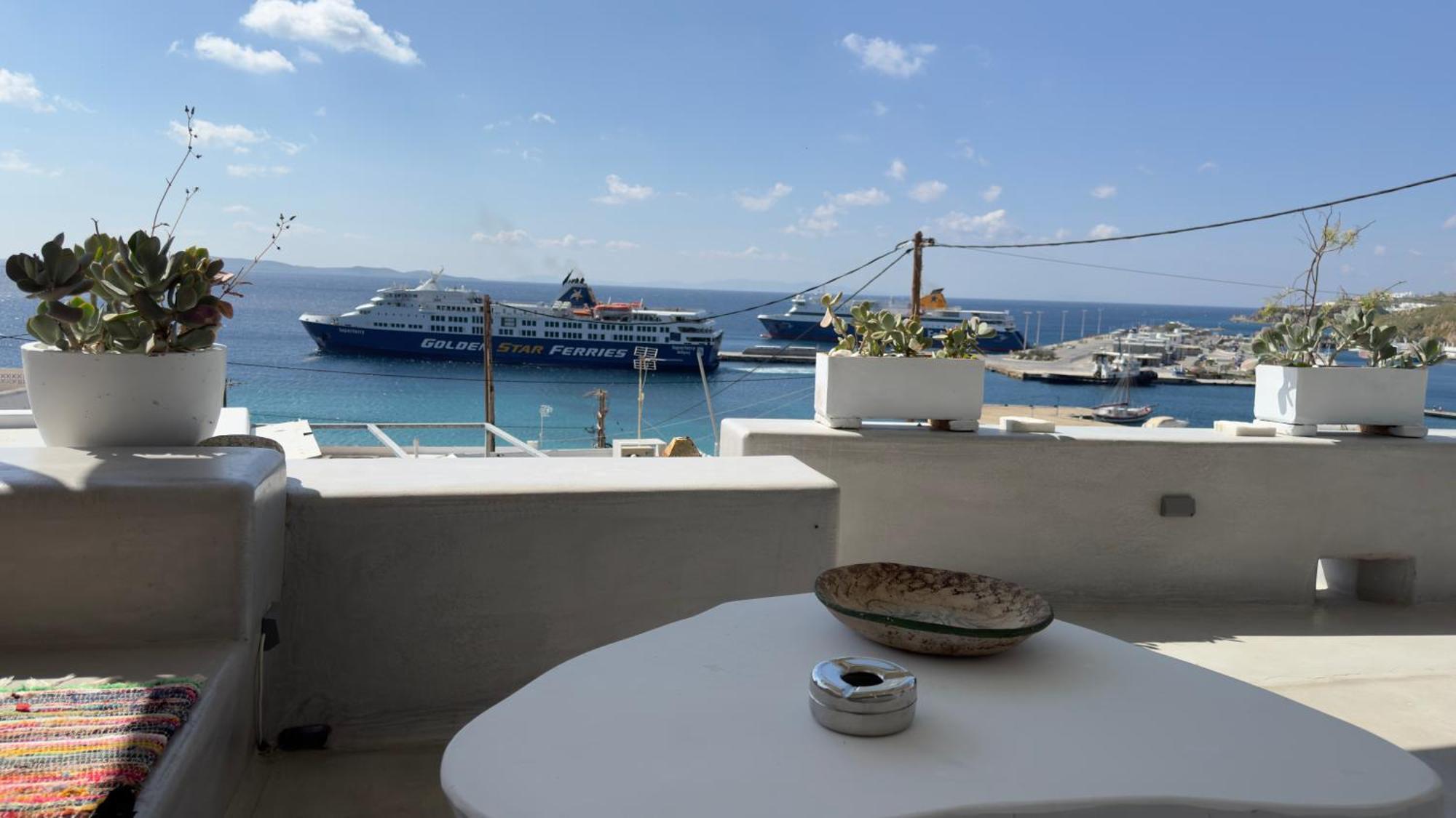 Mykonos Tourlos Nests - Sea View Escape Lägenhet Exteriör bild