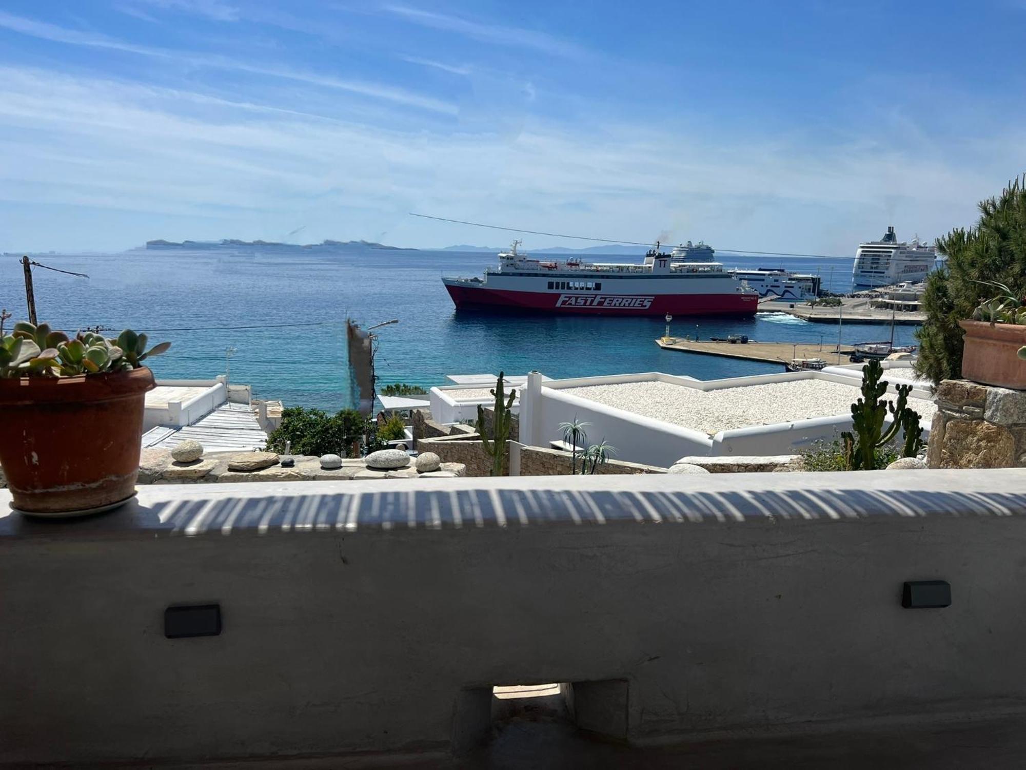 Mykonos Tourlos Nests - Sea View Escape Lägenhet Exteriör bild